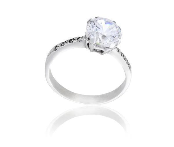 Diamantový prsten Stock Obrázky