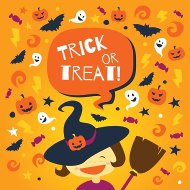 Mutlu Cadılar Bayramı Kartı