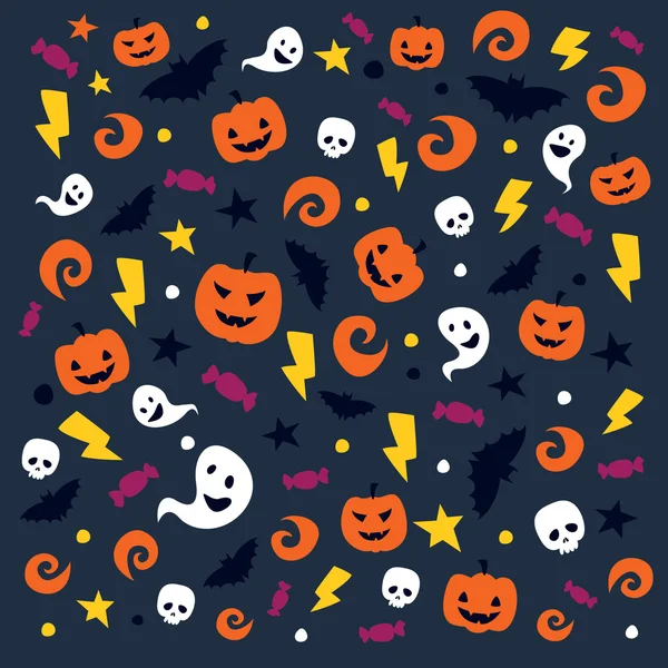 Happy Halloween pattern — Stock Vector