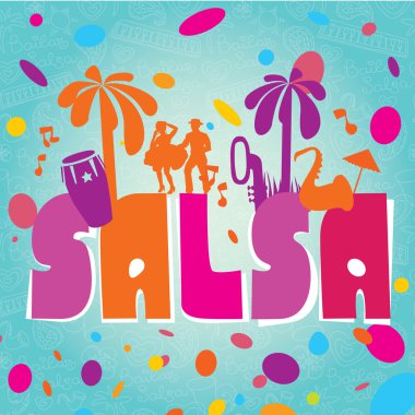 Salsa renkli yazı