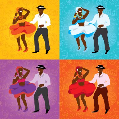 parti için poster dans salsa