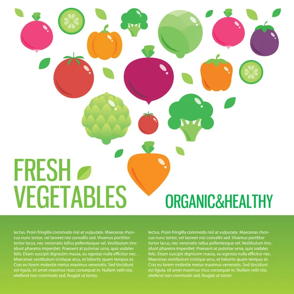 Tło zdrowy świeży żywności ekologicznej z miejscem dla tekstu — Zdjęcie stockowe