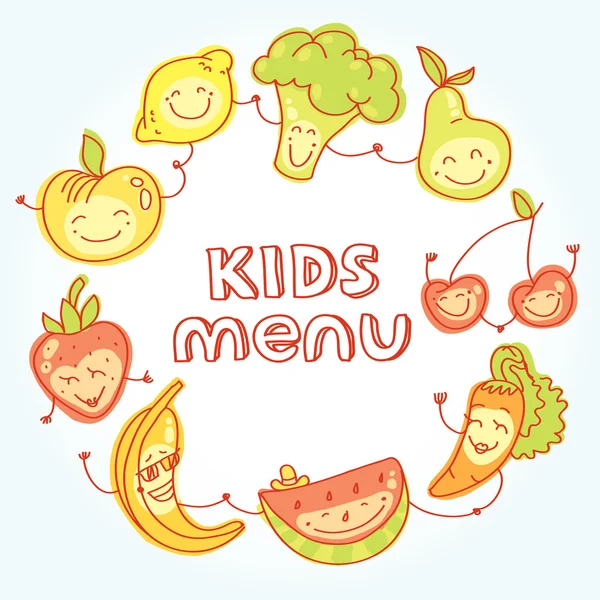 Aliments pour enfants et bébés — Image vectorielle