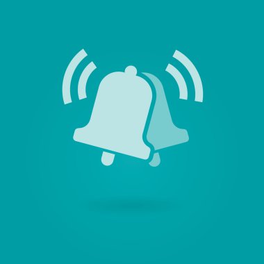 Notifications call icon with ringing bells. clipart