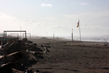 Corona Forte dei Marmi 'de boş spiaggia, Tuscany, İtalya