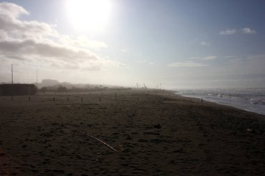 Corona Forte dei Marmi 'de boş spiaggia, Tuscany, İtalya