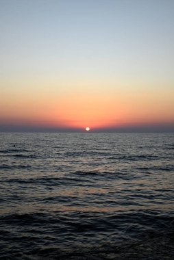 Sundown at tuscany beach