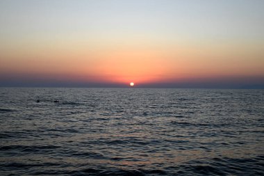 Sundown at tuscany beach