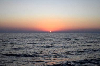 Sundown at tuscany beach