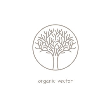 Vektör eko sembol ağacı.