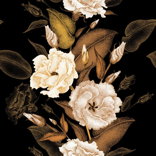 Patrón sin costura floral. — Archivo Imágenes Vectoriales