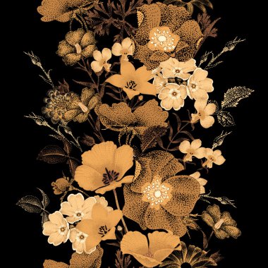 Kusursuz çiçek deseni.