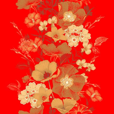 Kusursuz çiçek deseni.