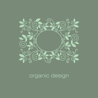 Vektör organik elementi.