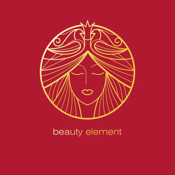 Logo. Kadın başı ve kuş.