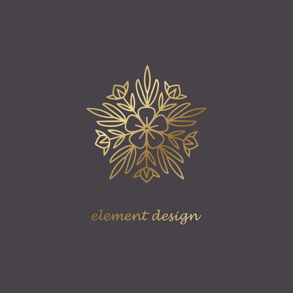 Dekoratives Element für die Gestaltung des Logos. — Stockvektor