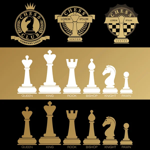 Chess piece name set Royalty Free Vector Image