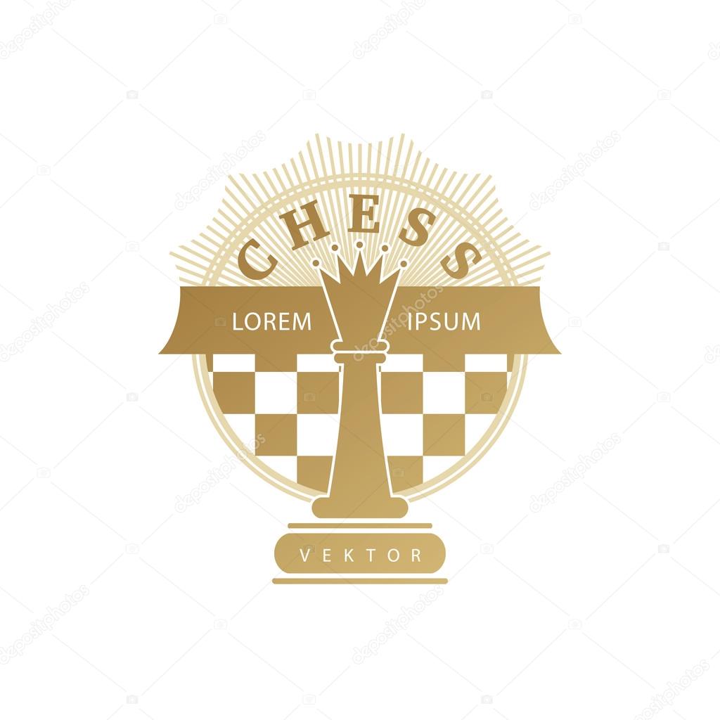 Peças de xadrez logotipo
