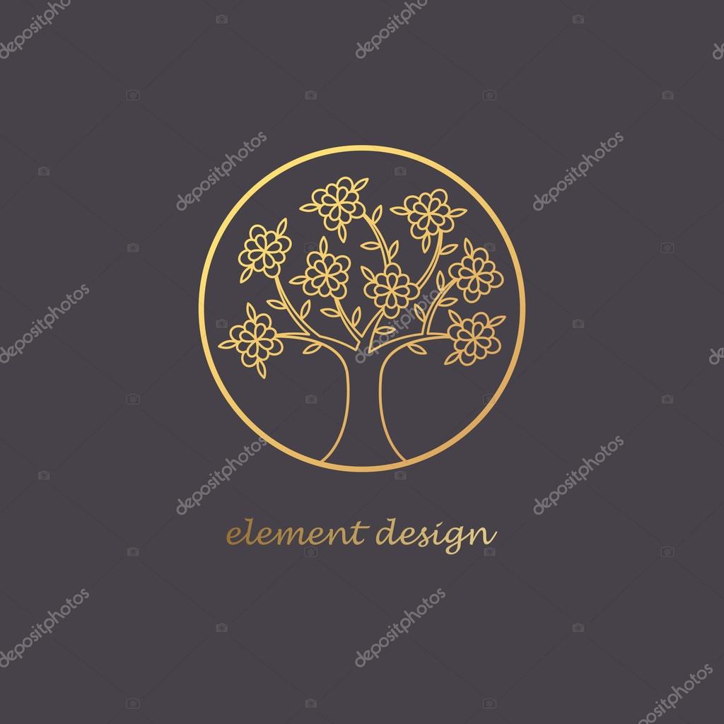 Linear Tree Logo Stock Vector Image By C Sasha Kasha Linear Tree Logo Stock Vector Image By C Sasha Kasha