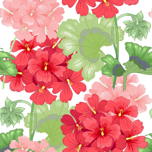 Vector patrón floral sin costura. — Vector de stock