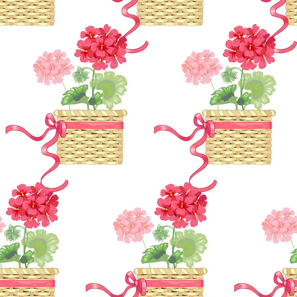 Vector seamless floral pattern. — Stock Vector