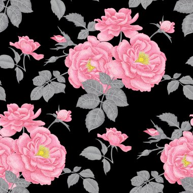 Güllü Çiçeksiz Desen.