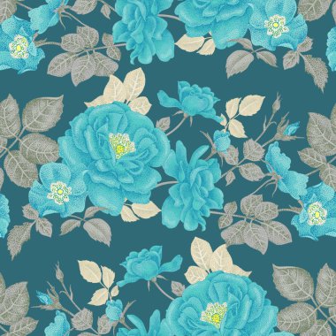 Güllü Çiçeksiz Desen.