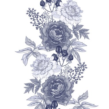 vektörsüz çiçek deseni.