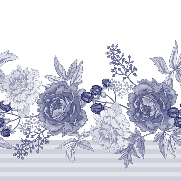 Vecteur motif floral sans couture. — Image vectorielle