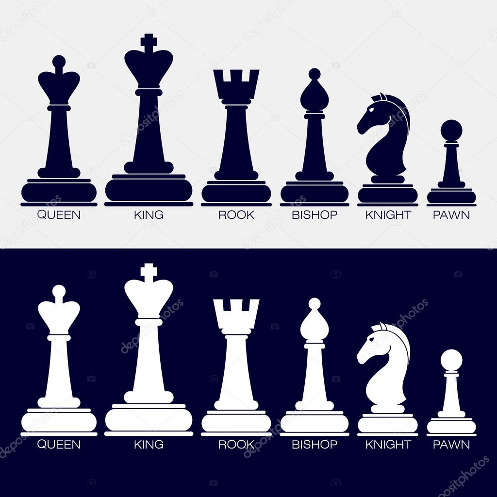 Peças de xadrez vetoriais