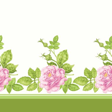 Güllerle kusursuz desen.