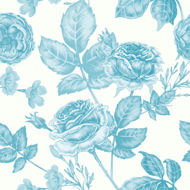 Güllerle kusursuz desen.