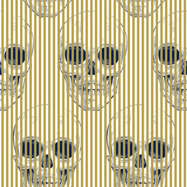 Kafatasları ile kusursuz desen.