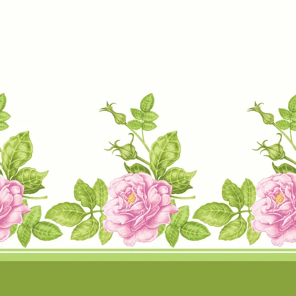 Güllerle kusursuz desen.