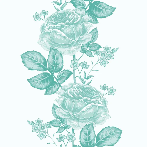 Modèle sans couture avec des roses. — Image vectorielle