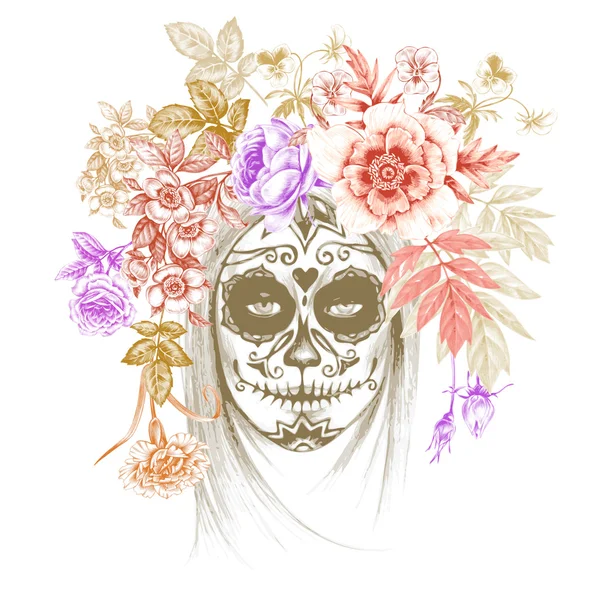 Ilustración Día de los Muertos . — Archivo Imágenes Vectoriales