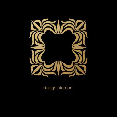 Bir logo oluşturmak için vektör simge çerçeve.