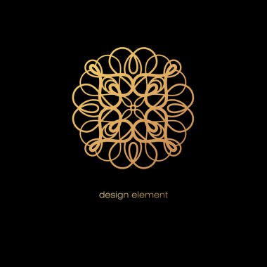 Bir logo oluşturmak için şablon.