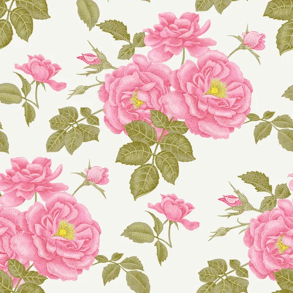 Motif floral sans couture. — Image vectorielle