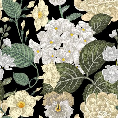 Kusursuz vektör çiçek deseni.