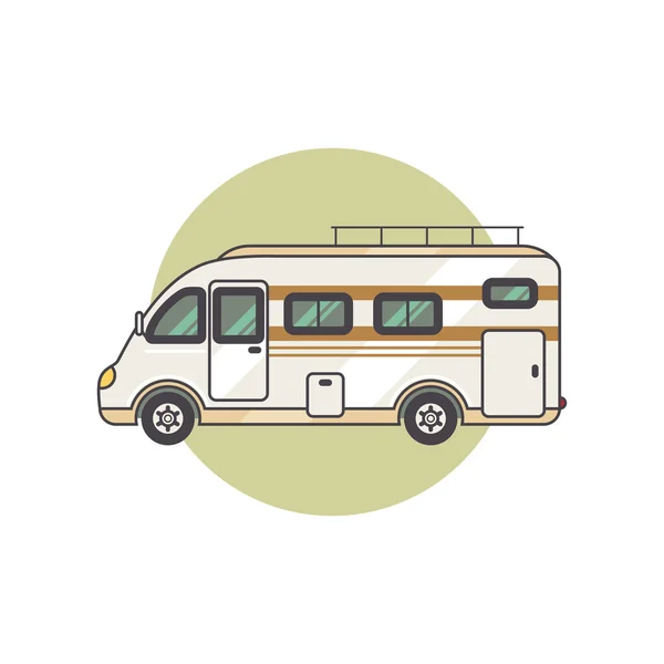 Imagen vectorial del vehículo - caravana — Vector de stock