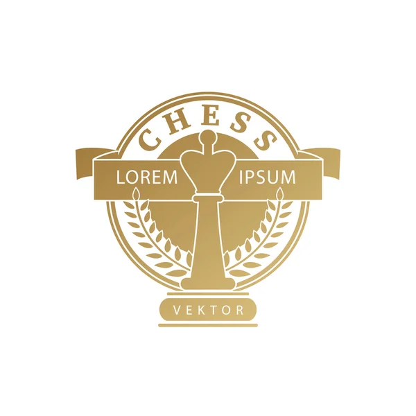 Logotyp med schack symboler — Stock vektor