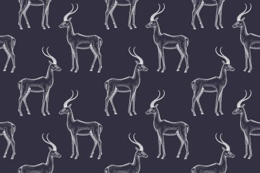 Afrika antilop ile Seamless Modeli.