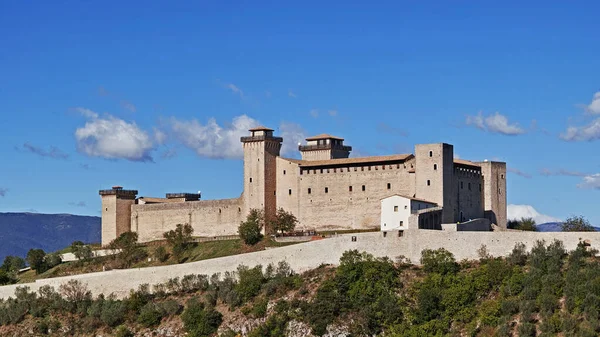 Pevnost Albornoz Kopci Eliáše Spoletě Umbrii Itálii — Stock fotografie
