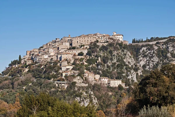 Uitzicht Calvi Dell Umbria Terni Umbrië Italië Europa Stockfoto