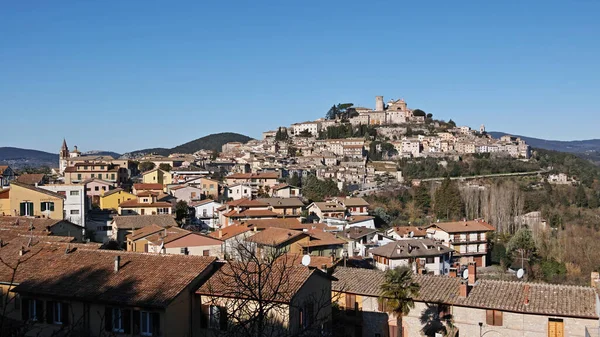 Vista Ciudad Amelia Terni Umbría Italia Europa — Foto de Stock