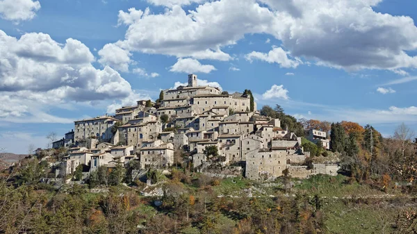 Pohled Labro Malou Vesničku Střední Itálii Provincii Rieti Lazio Evropa — Stock fotografie