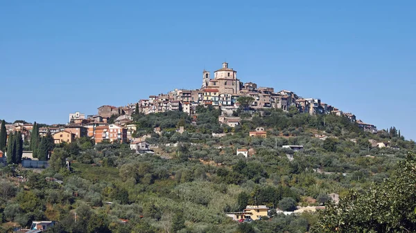 Castel Madama Vista Del Centro Histórico Lacio Italia Europa —  Fotos de Stock