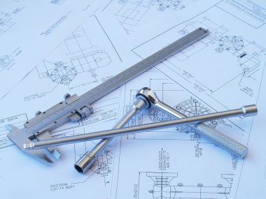 teknik resim üzerinde mühendislik araçları