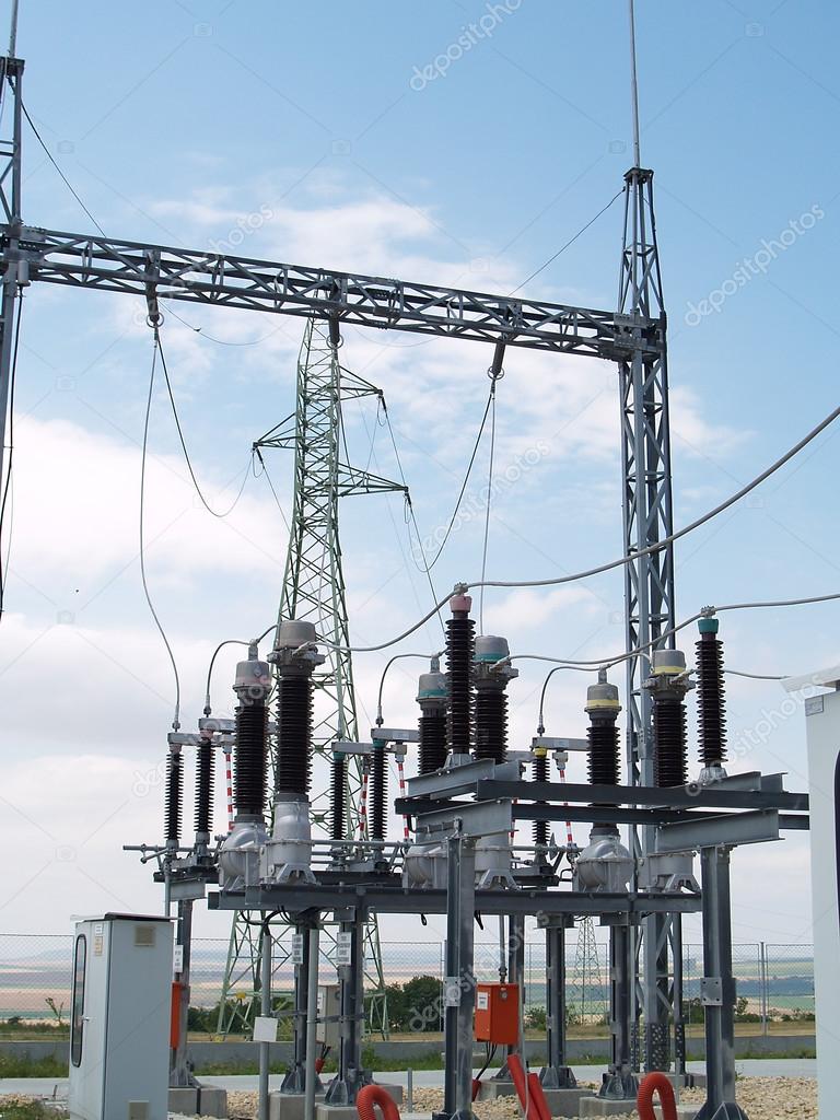 High voltage electrical substation in wind power plant
